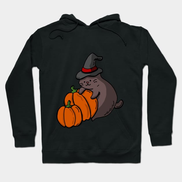 Cute Kittens - Pumpkin Field Hoodie by ThaisMelo